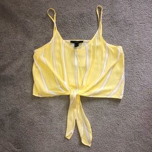 Forever 21 tie crop top!
